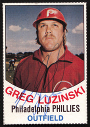 Greg Luzinski Autographed 1977 Hostess Card #25 Philadelphia Philles SKU #258710
