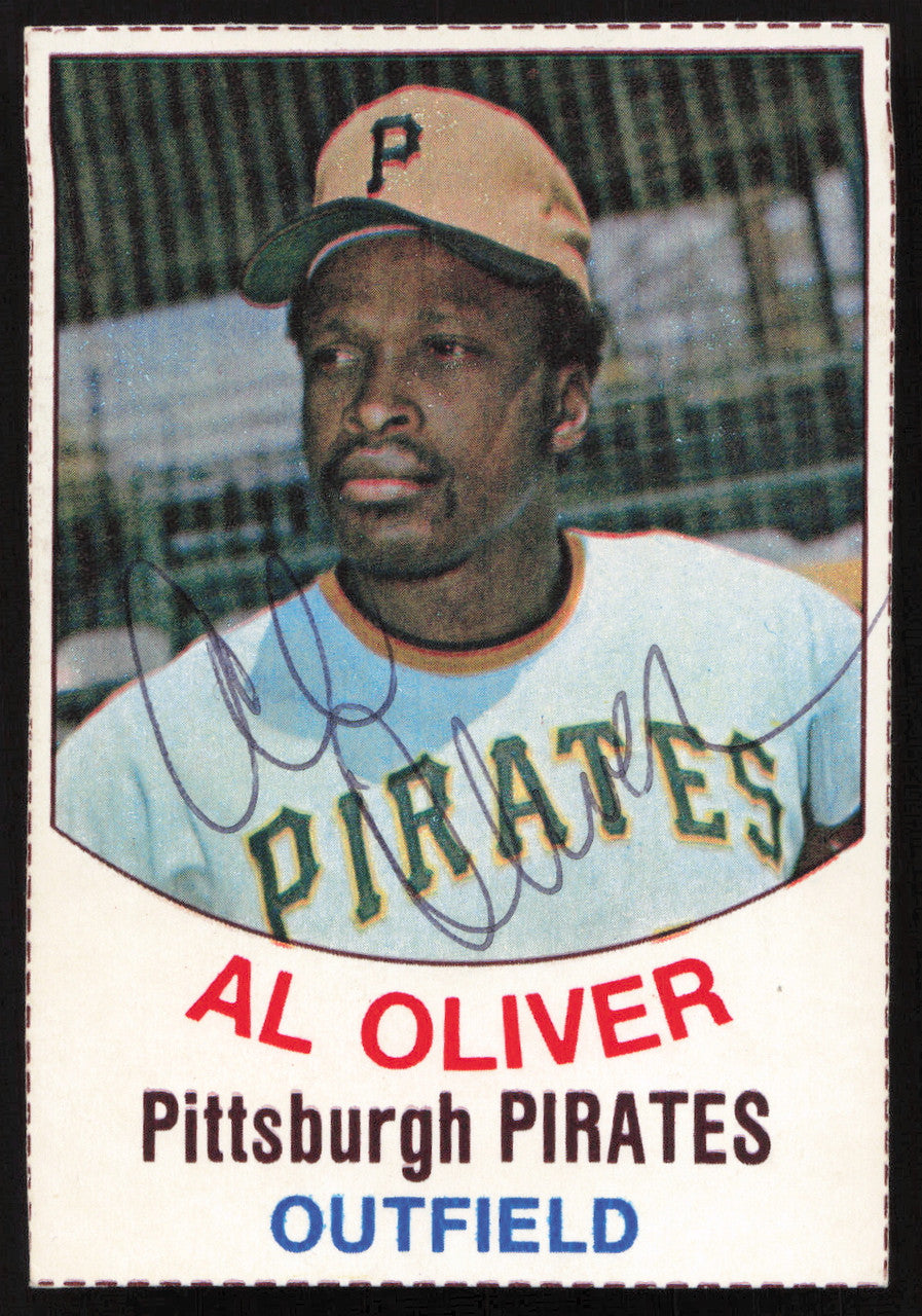 Al Oliver Autographed 1977 Hostess Card #45 Pittsburgh Pirates SKU #258713
