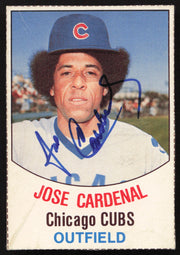Jose Cardenal Autographed 1977 Hostess Card #85 Chicago Cubs SKU #258714