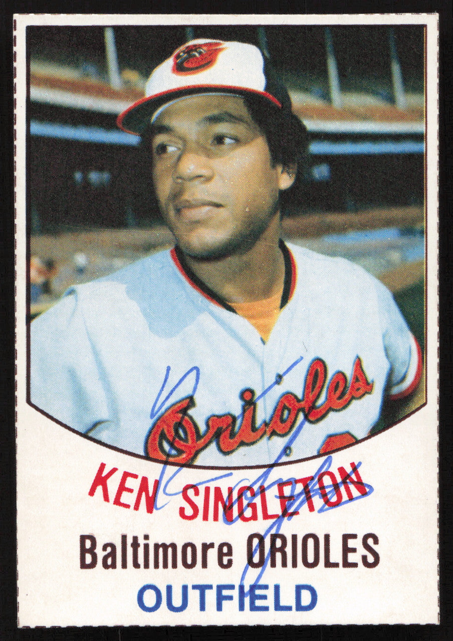 Ken Singleton Autographed 1977 Hostess Card #107 Baltimore Orioles SKU #258716