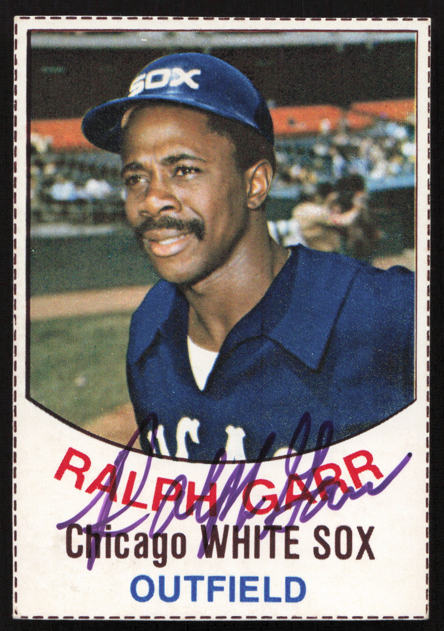 Ralph Garr Autographed 1977 Hostess Card #108 Chicago White Sox SKU #258717