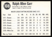 Ralph Garr Autographed 1977 Hostess Card #108 Chicago White Sox SKU #258717
