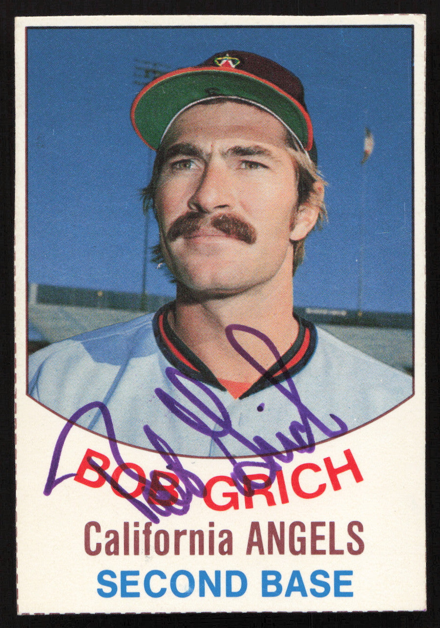 Bob Bobby Grich Autographed 1977 Hostess Card #131 California Angels SKU #258718