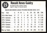 Ron Guidry Autographed 1978 Hostess Card #25 New York Yankees SKU #258733