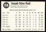 Joe Rudi Autographed 1978 Hostess Card #114 California Angels SKU #258735