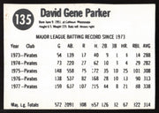 Dave Parker Autographed 1978 Hostess Card #135 Pittsburgh Pirates SKU #258736