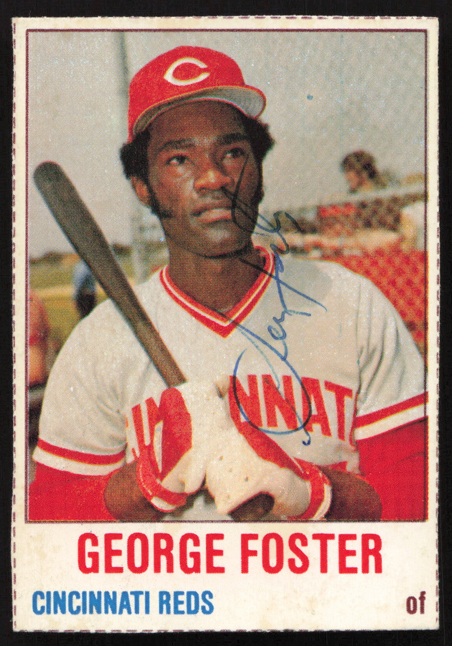 George Foster Autographed 1978 Hostess Card #2 Cincinnati Reds SKU #258740