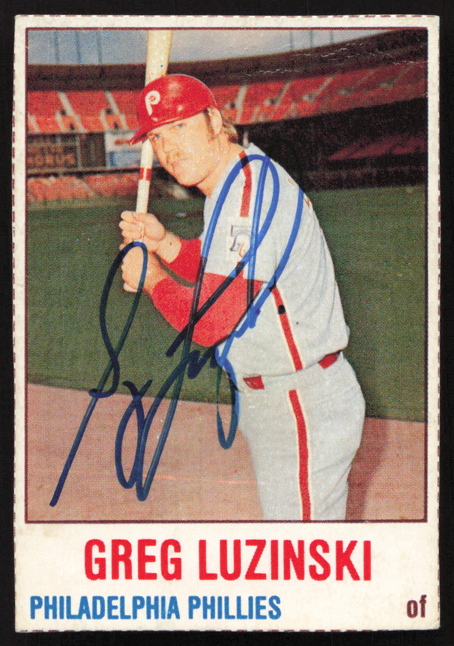 Greg Luzinski Autographed 1978 Hostess Card #8 Philadelphia Philles SKU #258741