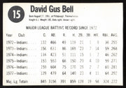 Buddy Bell Autographed 1978 Hostess Card #15 Cleveland Indians SKU #258742