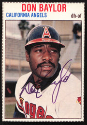 Don Baylor Autographed 1979 Hostess Card #63 California Angels SKU #258746