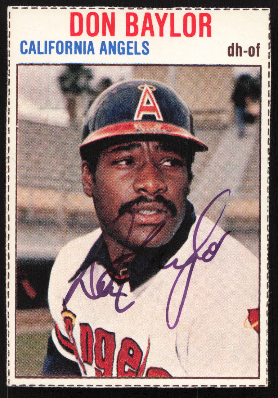 Don Baylor Autographed 1979 Hostess Card #63 California Angels SKU #258746