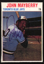 John Mayberry Autographed 1979 Hostess Card #82 Toronto Blue Jays SKU #258747