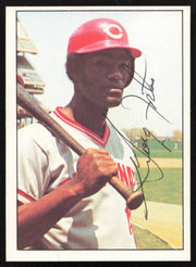 George Foster Autographed 1975-76 SSPC Card #44 Cincinnati Reds SKU #258748