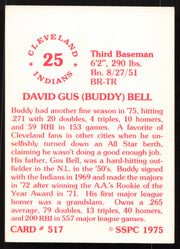 Buddy Bell Autographed 1975-76 SSPC Card #517 Cleveland Indians SKU #258751