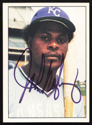 John Mayberry Autographed 1975-76 SSPC Card #169 Kansas City Royals SKU #258761