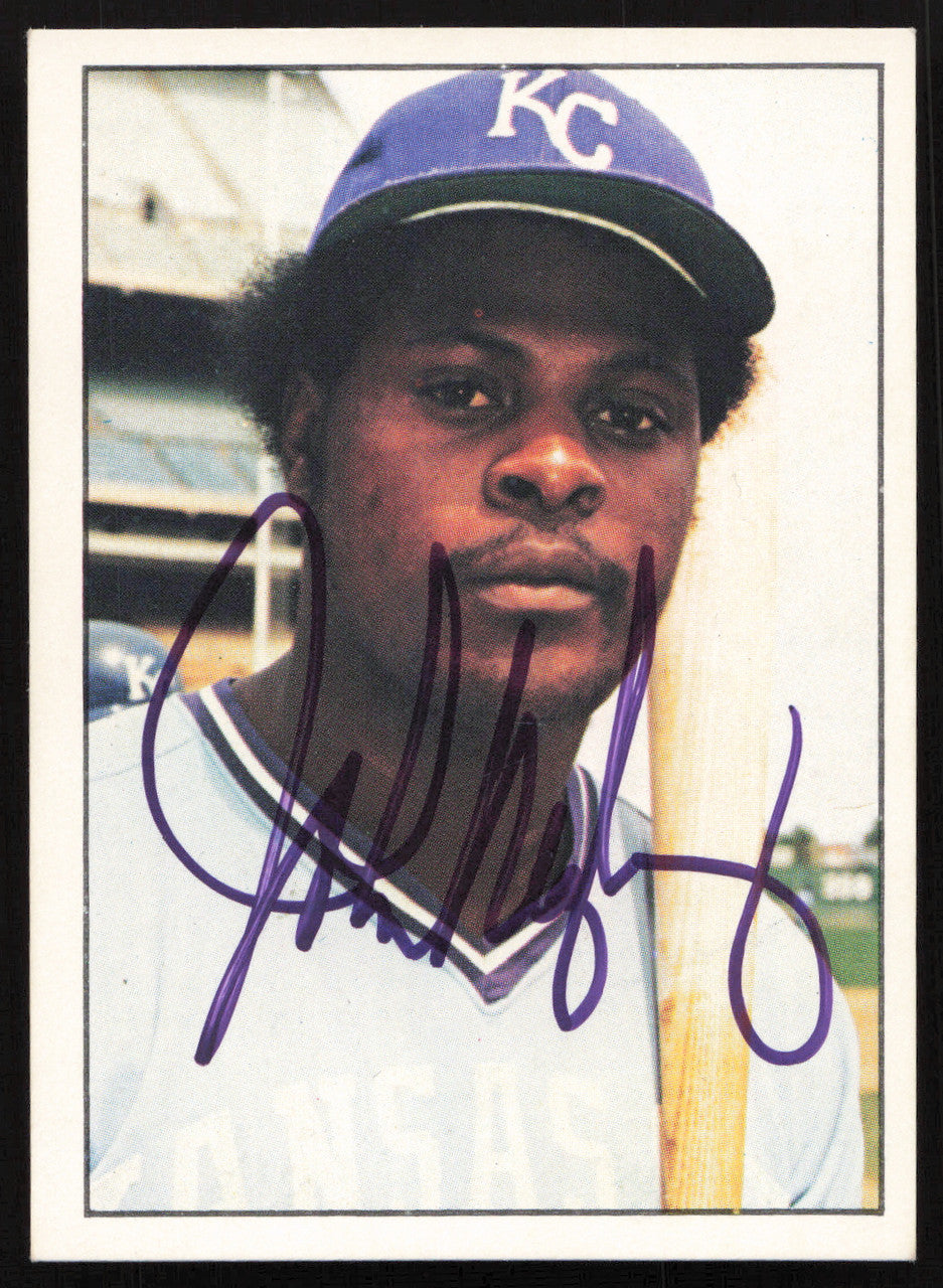 John Mayberry Autographed 1975-76 SSPC Card #169 Kansas City Royals SKU #258761