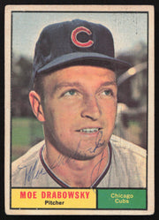 Moe Drabowsky Autographed 1961 Topps Card #364 Chicago Cubs SKU #258781