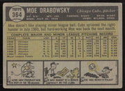 Moe Drabowsky Autographed 1961 Topps Card #364 Chicago Cubs SKU #258781