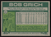 Bob Bobby Grich Autographed 1977 Topps Card #521 California Angels SKU #258786