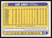 Lee Lacy Autographed 1987 O-Pee-Chee Card #182 Baltimore Orioles SKU #258809
