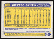 Alfredo Griffin Autographed 1987 O-Pee-Chee Card #111 Oakland A's SKU #258811