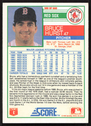 Bruce Hurst Autographed 1988 Score Card #380 Boston Red Sox SKU #258821