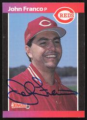 John Franco Autographed 1989 Donruss Card #233 Cincinnati Reds SKU #258824