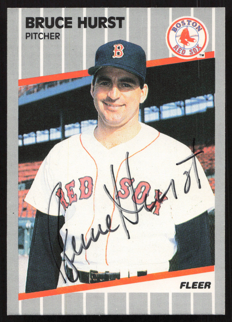 Bruce Hurst Autographed 1989 Fleer Card #91 Boston Red Sox SKU #258832