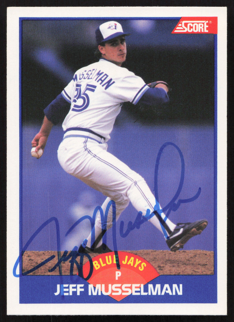 Jeff Musselman Autographed 1989 Score Card #558 Toronto Blue Jays SKU #258835