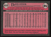 Dave Stieb Autographed 1989 Topps Card #460 Toronto Blue Jays SKU #258836
