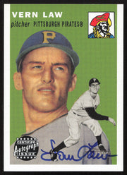 Vern Law Autographed 2003 Topps Heritage Real One Autographs Card #RO-VL Pittsburgh Pirates SKU #258845
