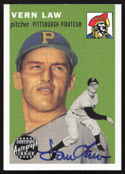 Vern Law Autographed 2003 Topps Heritage Real One Autographs Card #RO-VL Pittsburgh Pirates SKU #258846