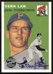 Vern Law Autographed 2003 Topps Heritage Real One Autographs Card #RO-VL Pittsburgh Pirates SKU #258847