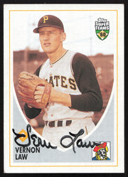 Vern Law Autographed 2002 Topps Super Teams Card #53 Pittsburgh Pirates SKU #258851