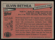 Elvin Bethea Autographed 1981 Topps Card #272 Houston Oilers SKU #258854