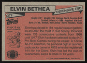 Elvin Bethea Autographed 1981 Topps Card #272 Houston Oilers SKU #258855