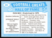 Ron Mix Autographed 1988 Swell Card #85 San Diego Chargers SKU #258869