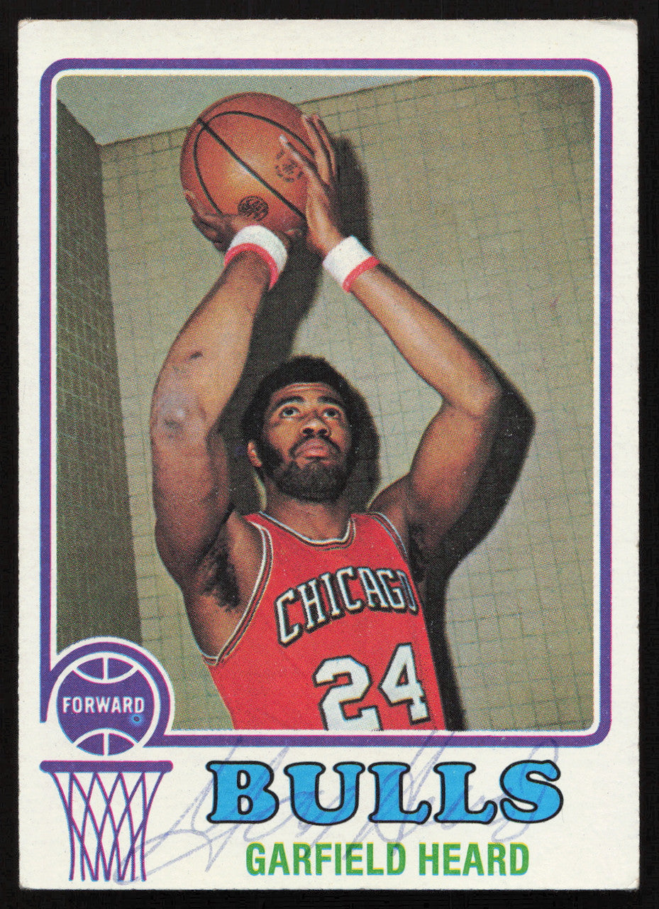 Garfield Gar Heard Autographed 1973-74 Topps Card #99 Chicago Bulls SKU #258880