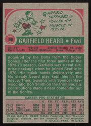 Garfield Gar Heard Autographed 1973-74 Topps Card #99 Chicago Bulls SKU #258880