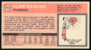 Clem Haskins Autographed 1970-71 Topps Rookie Card #165 Phoenix Suns SKU #258883