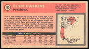 Clem Haskins Autographed 1970-71 Topps Rookie Card #165 Phoenix Suns SKU #258884