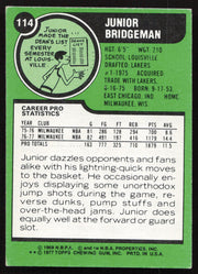 Junior Bridgeman Autographed 1977-78 Topps Card #114 Milwaukee Bucks SKU #258889