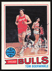 Tom Boerwinkle Autographed 1977-78 Topps Card #69 Chicago Bulls SKU #258900