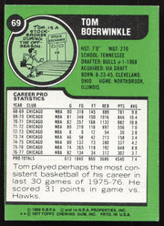Tom Boerwinkle Autographed 1977-78 Topps Card #69 Chicago Bulls SKU #258900