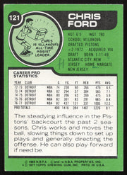 Chris Ford Autographed 1977-78 Topps Card #121 Detroit Pistons SKU #258902