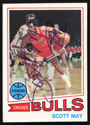 Scott May Autographed 1977-78 Topps Card #36 Chicago Bulls SKU #258912
