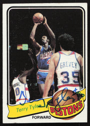 Terry Tyler Autographed 1979-80 Topps Card #84 Detroit Pistons SKU #258918
