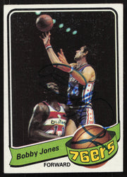 Bobby Jones Autographed 1979-80 Topps Card #132 Philadelphia 76ers SKU #258920