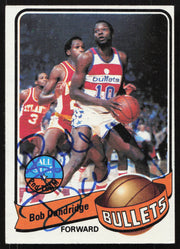 Bob Dandridge Autographed 1979-80 Topps Card #130 Washington Bullets SKU #258921