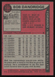 Bob Dandridge Autographed 1979-80 Topps Card #130 Washington Bullets SKU #258921